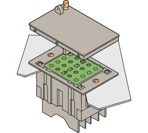 Блок CPC-1 Крышка для токовых блоков, без перемычек, монтаж в панель, пломбировка  1SNA166578R0100  TE