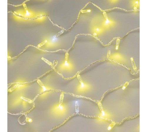 Светодиодная гирлянда ARD-STRING-CLASSIC-10000-CLEAR-100LED-FLASH Gold (230V, 7W) (Ardecoled, IP65)  025820  Arlight