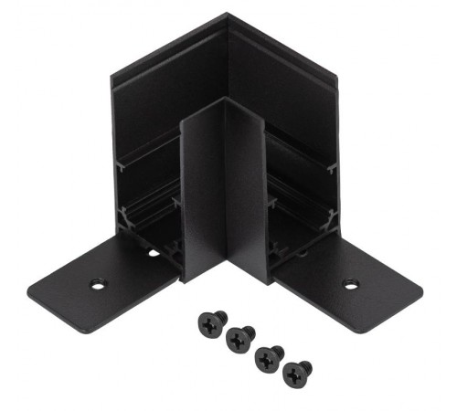 Коннектор TRM-S20-CC-B угловой для накладного магнитного шинопровода NOVA TRM-S20 черный  Б0054787  ЭРА