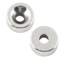 Неодимовый магнитный диск 20х5 мм с зенковкой 10х4,5 мм (упаковка 2 шт.)  72-3603  REXANT