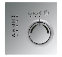 KNX-регулятор с шинным сопряжением и ручкой для установки температуры; полированный хром  GCR2178  Jung