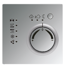 KNX-регулятор с шинным сопряжением и ручкой для установки температуры; полированный хром  GCR2178  Jung