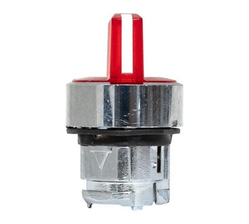 Механизм исполнительный переключателя ХB4 красный на 2 положения возвратный без фиксации, с подсветкой с короткой ручк IP65  XB4BD2L-R-65  EKF