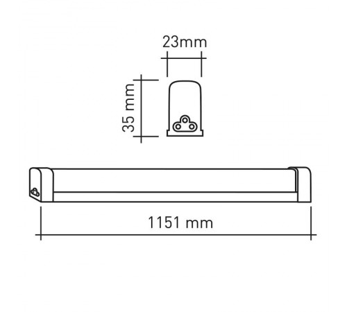 Cветильник светодиодный линейный RED LINE LLED-04-0-40K-016 16Вт 4000K L1151мм  Б0056186  ЭРА