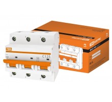 Выключатель автоматический трехполюсный ВА47-100 3Р 125А 10кА х-ка С  SQ0207-0091  TDM