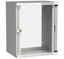 Шкаф LINEA WE 15U 600x450мм дверь стекло серый  LWE3-15U64-GF  ITK