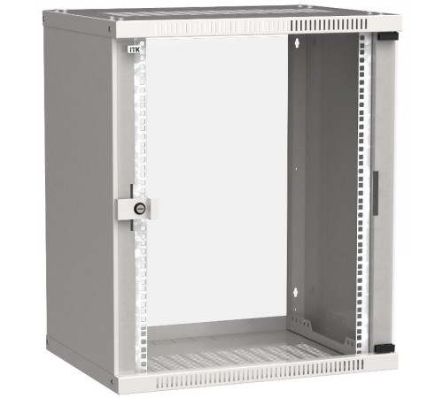 Шкаф LINEA WE 15U 600x450мм дверь стекло серый  LWE3-15U64-GF  ITK