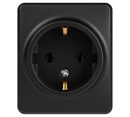 Розетка ЭРА Эксперт 11-2203-05 2P+E Schuko IP20 16A-250В ОУ Антрацит  Б0063008  ЭРА