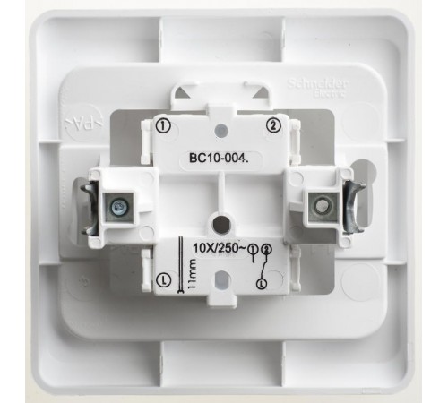 Этюд Белый С/У Переключатель 1-клавишный  BC10-004B  SE