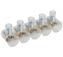 Зажим винтовой  концевой изолированный КЗВИ 16мм2 (5x1)  UZVK-16-5  IEK