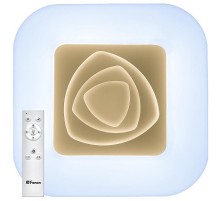 Светильник светодиодный декоративный бытовой накл. с пультом AL5540 тарелка 90W 3000К-6500K квадратный  41142  Feron