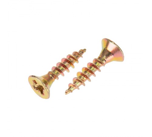 Саморез универсальный KRANZ 3.5х16, желтый цинк, короб (200 шт./уп.) KR-01-3311-001  Kranz