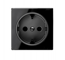 Накладка для розетки SCHUKO, серия SKY, цвет стекло чёрное2CLA858800A2501 ABB