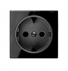 Накладка для розетки SCHUKO, серия SKY, цвет стекло чёрное2CLA858800A2501 ABB