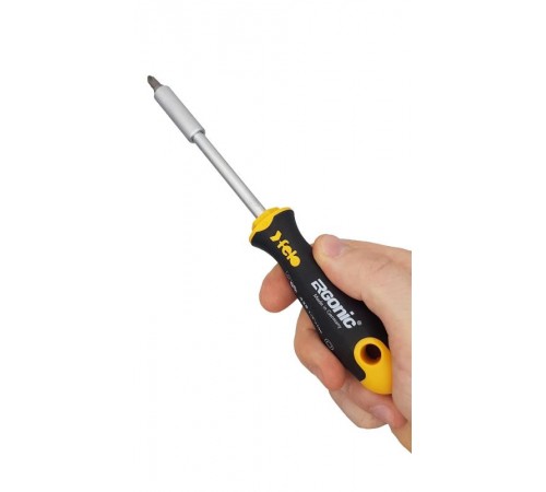 Набор бит с трещоткой и отвертка с держателем бит ERGONIC в кейсе, 36 шт  05783606  Felo