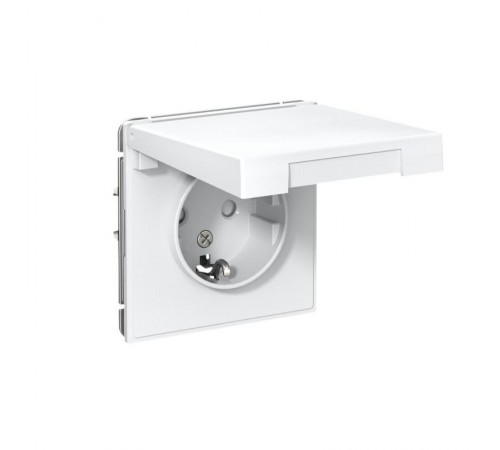 ArtGallery Лотос Розетка с заземлением, со шторками, с крышкой, 16А, IP20, механизм  GAL001346  SE