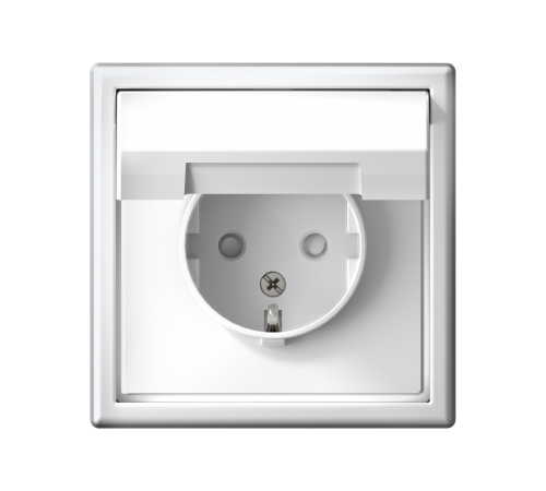 ArtGallery Лотос Розетка с заземлением, со шторками, с крышкой, 16А, IP20, механизм  GAL001346  SE