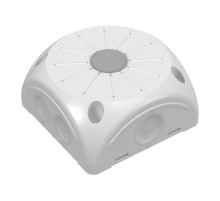 Коробка распределительная 60-0505-9003 для видеокамер двухкомп с мембр безгалоген (HF) белая 100х100х50 (20шт/кор)  60-0505-9003  Промрукав