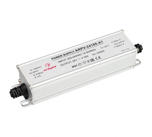 Блок питания ARPV-24100-A1 (24V, 4.16A, 100W)  033093  Arlight