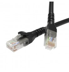 Патч-корд неэкранированный CAT6 U/UTP 4х2, LSZH, черный, 0.5м  RN6UU4505BK  DKC