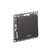 AtlasDesign Базальт Выключатель 1-клавишный с подсветкой, сх.1а, 10АХ, механизм  ATN001413  SE