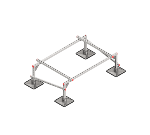Опорная конструкция для установки оборудования TECHNORAPTOR STEELFOOT 1500х1000 тип 1  KM-TR-STF-SSEI-1500-1000-1  КМ - профиль