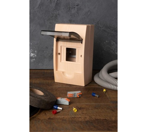 Щит распределительный навесной ЩРН-П- 4 светлое дерево IP41 EKF PROxima  pb40-n-4-light  EKF