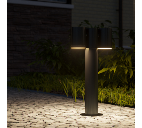 Светильник садово-парковый Sonata ландшафтный столб, 1xGU10, 90x70x470mm, 170-240V / 50Hz, Max.35W IP54  GD157  Gauss