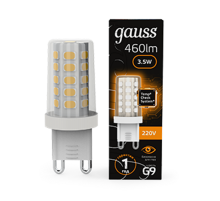Лампа светодиодная G9 AC185-265V 3,5W 460lm 3000K керамика LED 1/10/200  107009105  Gauss