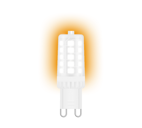 Лампа светодиодная G9 AC185-265V 3,5W 460lm 3000K керамика LED 1/10/200  107009105  Gauss