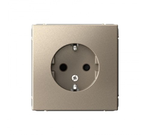 ArtGallery Шампань Розетка с заземлением, со шторками, 16А, механизм  GAL000545  SE