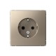 ArtGallery Шампань Розетка с заземлением, со шторками, 16А, механизм  GAL000545  SE