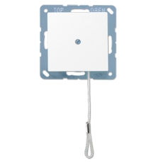 Выключатель со шнурком (универсальный) 10 A / 250 B; термопласт; белый матовый  A506BFNUZWWM  Jung