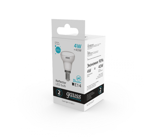 Лампа светодиодная Elementary R39 4W 300lm 4100K Е14 LED 1/10/50  63124  Gauss