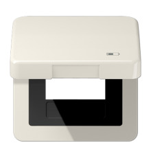 Рамка с подпружиненной крышкой для USB-механизмов, с центральной платой CD590KLUSB Jung