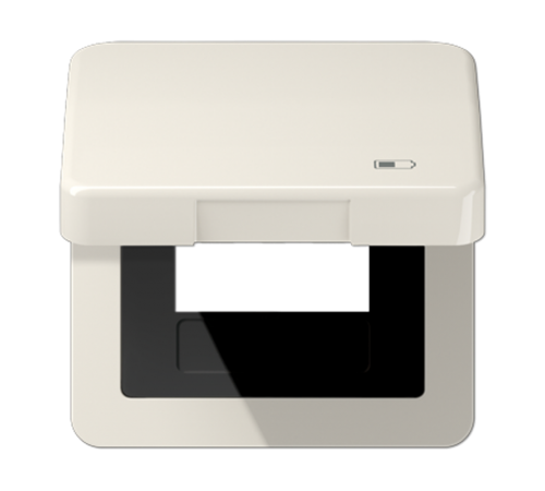 Рамка с подпружиненной крышкой для USB-механизмов, с центральной платой CD590KLUSB Jung