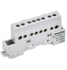 TEKFOR Шина L "фаза" изолированная на универсальном держателе 6х9-8-Ср  TF-NN10-08-KL-K03  IEK