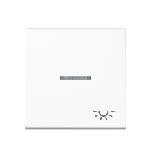 клавиша с символом "свет" с линзой, белый  A590KO5LWW  Jung