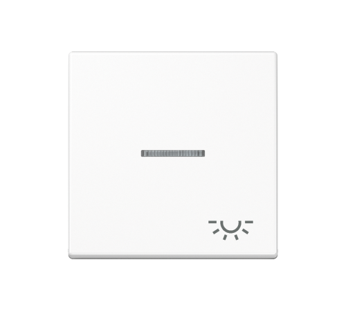 клавиша с символом "свет" с линзой, белый  A590KO5LWW  Jung