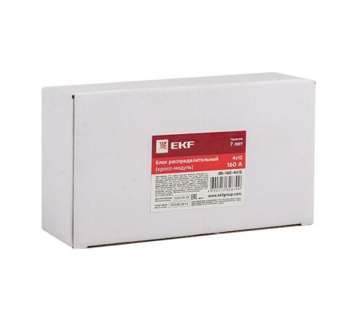 Блок распределительный (кросс-модуль) 160A (4x12)  db-160-4x12  EKF