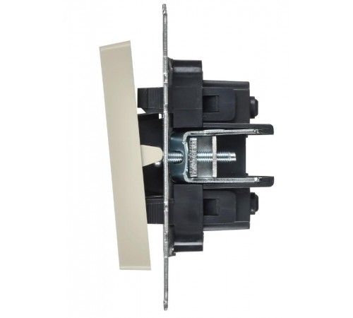 BRITE Выключатель 2-клавишный перекрестный 10А ВС10-2-3-БрКр бежевый  BR-V23-0-10-K10  IEK