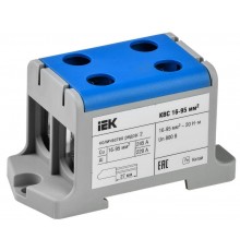 Клемма вводная силовая КВС 16-95 кв.мм. 2-рядная синяя  YZN13-095-K07  IEK