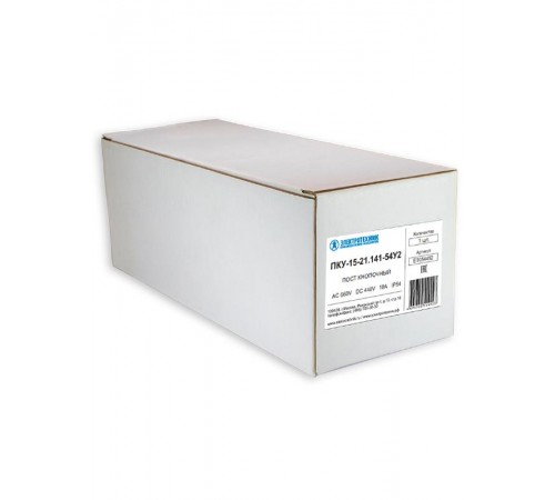 ПКУ-15-21.141-54У2 (2*ВК30-10-11110-54(1з+1р) черная + 2*ВК30-10-11110-54(1з+1р) красная + PG-21), пост управления (ЭТ)  ET054492  Электротехник