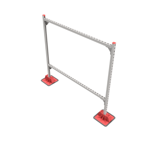 Опорная конструкция для гор. прямоуг. воздуховодов  TECHNORAPTOR LIGHTFOOT 1500х1500  KM-TR-LTF-SSHRAD-1500-1500  КМ - профиль