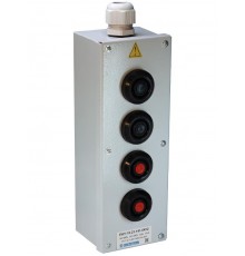 ПКУ-15-21.141-54У2 (2*ВК30-10-11110-54(1з+1р) черная + 2*ВК30-10-11110-54(1з+1р) красная + PG-21), пост управления (ЭТ)  ET054492  Электротехник