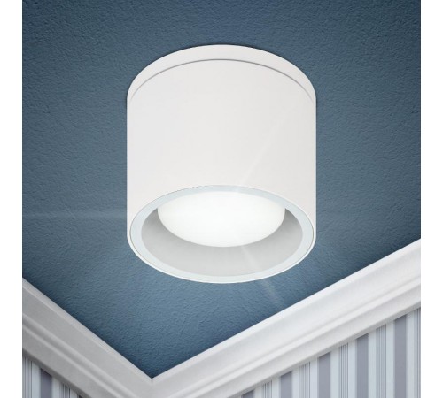 Светильник настенно-потолочный спот WL40 WH GX53, белый, IP54  Б0054415  ЭРА