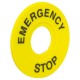 Табличка для кнопок 22 мм "EMERGENCY STOP"  scep-es  EKF
