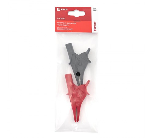 Комплект зажимов "крокодил" TLA3102 EKF Expert  TLA3102  EKF