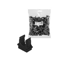 Крепеж-клипса для трубы 16 мм для прямого монтажа (100 шт.) черная  SQ0405-8111  TDM