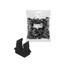 Крепеж-клипса для трубы 16 мм для прямого монтажа (100 шт.) черная  SQ0405-8111  TDM
